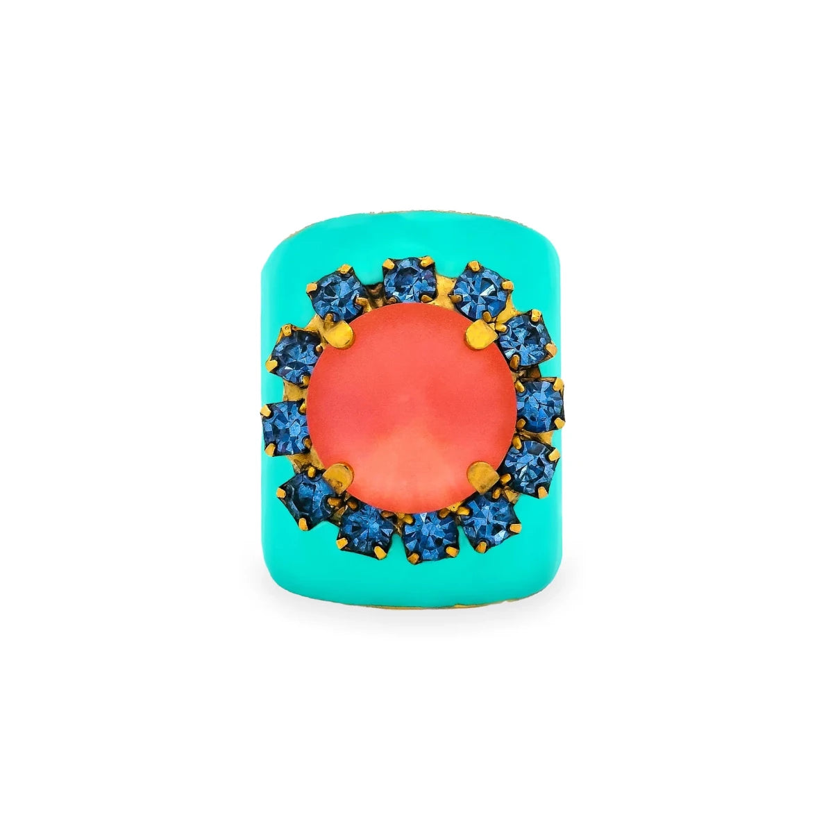 Tova Jacci Ring Enamel In Mint - Macoma Boutique310 Accessories/Jewelry