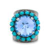 Tova Jacci Ring in Antique Silver Light Sapphire - Macoma Boutique310 Accessories/Jewelry