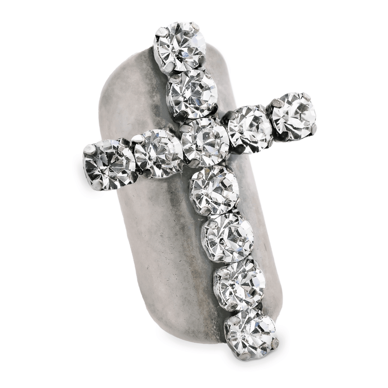 Tova Jalus Ring in Antique Silver Clear