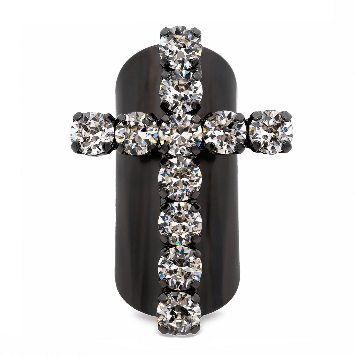 Tova Jalus Ring in Gunmetal Clear - Macoma Boutique310 Accessories/Jewelry