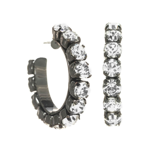 Tova Jubilee Earrings in Gunmetal Clear - Macoma Boutique310 Accessories/Jewelry