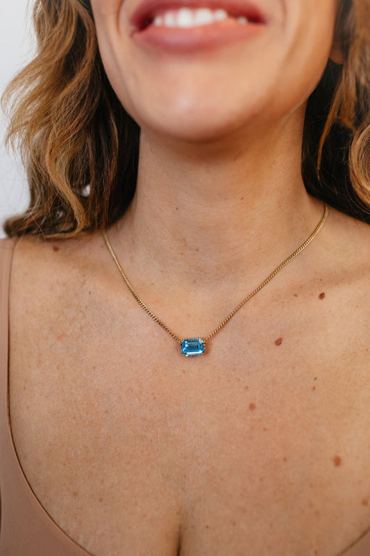 Tova Karine Necklace in Aquamarine - Macoma Boutique310 Accessories/Jewelry