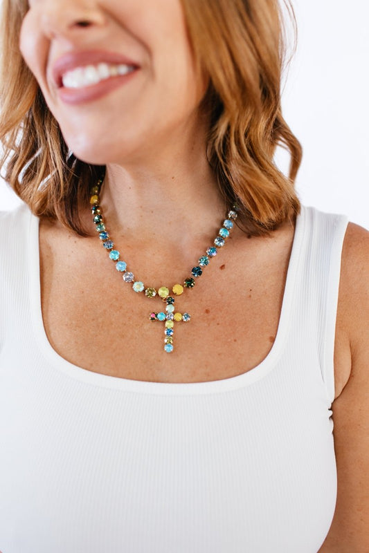 Tova Mini Donatella Necklace in Candy Cloud - Macoma Boutique310 Accessories/Jewelry