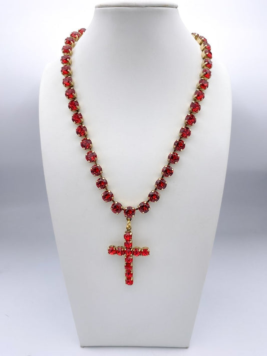 Tova Mini Donatella Necklace in Scarlet - Macoma Boutique310 Accessories/Jewelry