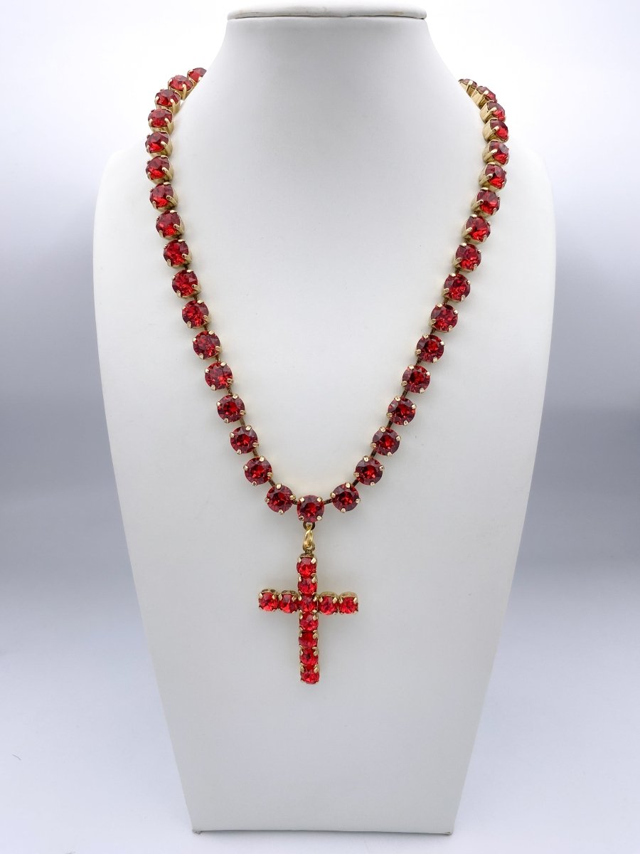 Tova Mini Donatella Necklace in Scarlet - Macoma Boutique310 Accessories/Jewelry