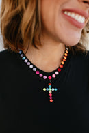 Tova Mini Donatella Necklace in Smutt Candy Crush Opal - Macoma Boutique310 Accessories/Jewelry