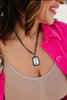 Tova Mini Soleil Necklace in Gunmetal / Clear Crystal - Macoma Boutique310 Accessories/Jewelry