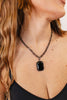 Tova Mini Soleil Necklace in Gunmetal Jet Crystal - Macoma Boutique310 Accessories/Jewelry