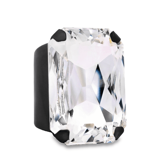 Tova Mini Soleil Ring in Gunmetal Clear - Macoma Boutique310 Accessories/Jewelry