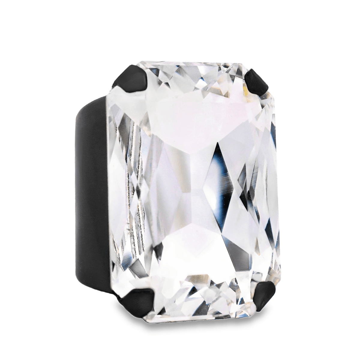 Tova Mini Soleil Ring in Gunmetal Clear - Macoma Boutique310 Accessories/Jewelry