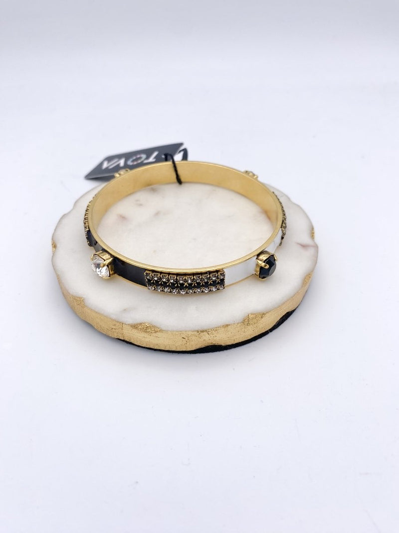 Tova Mireya Bangle in Black and White