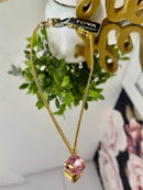 Tova Nikki Necklace in Light Rose Glimmer - Macoma Boutique310 Accessories/Jewelry