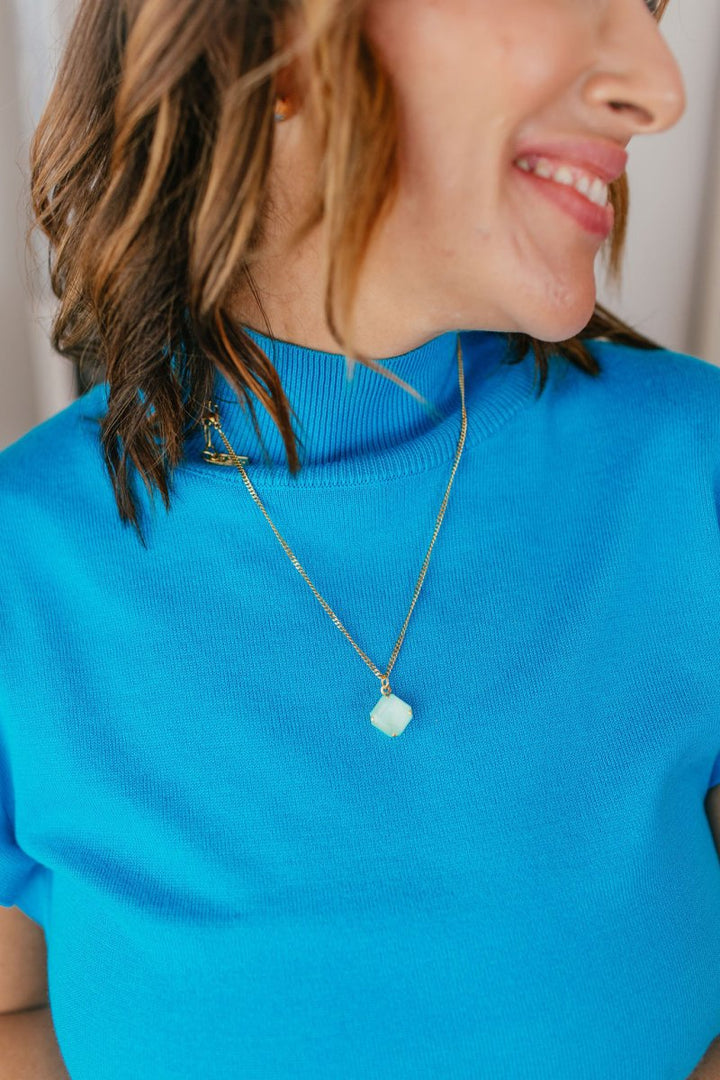 Tova Nikki Necklace In Ultra Baby Blue - Macoma Boutique310 Accessories/Jewelry