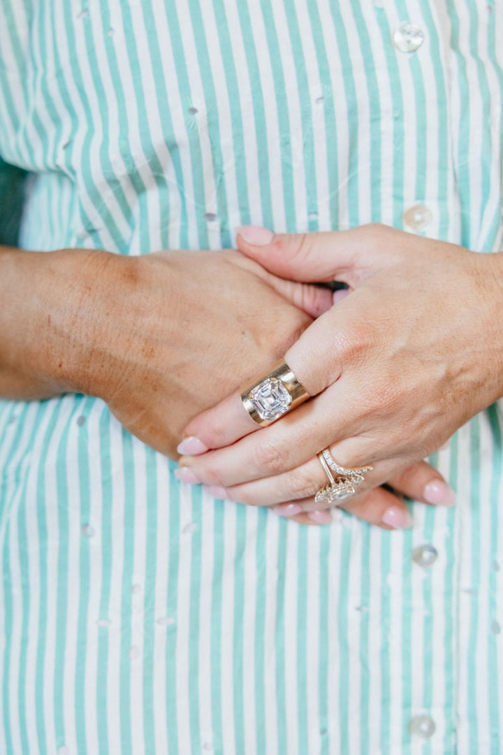 Tova Nikki Ring In Clear - Macoma Boutique310 Accessories/Jewelry