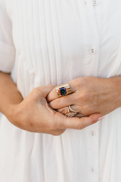 Tova Nikki Ring in Montana Lemon - Macoma Boutique310 Accessories/Jewelry