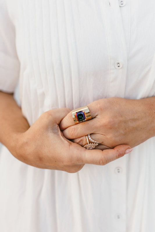 Tova Nikki Ring in Montana Lemon - Macoma Boutique310 Accessories/Jewelry