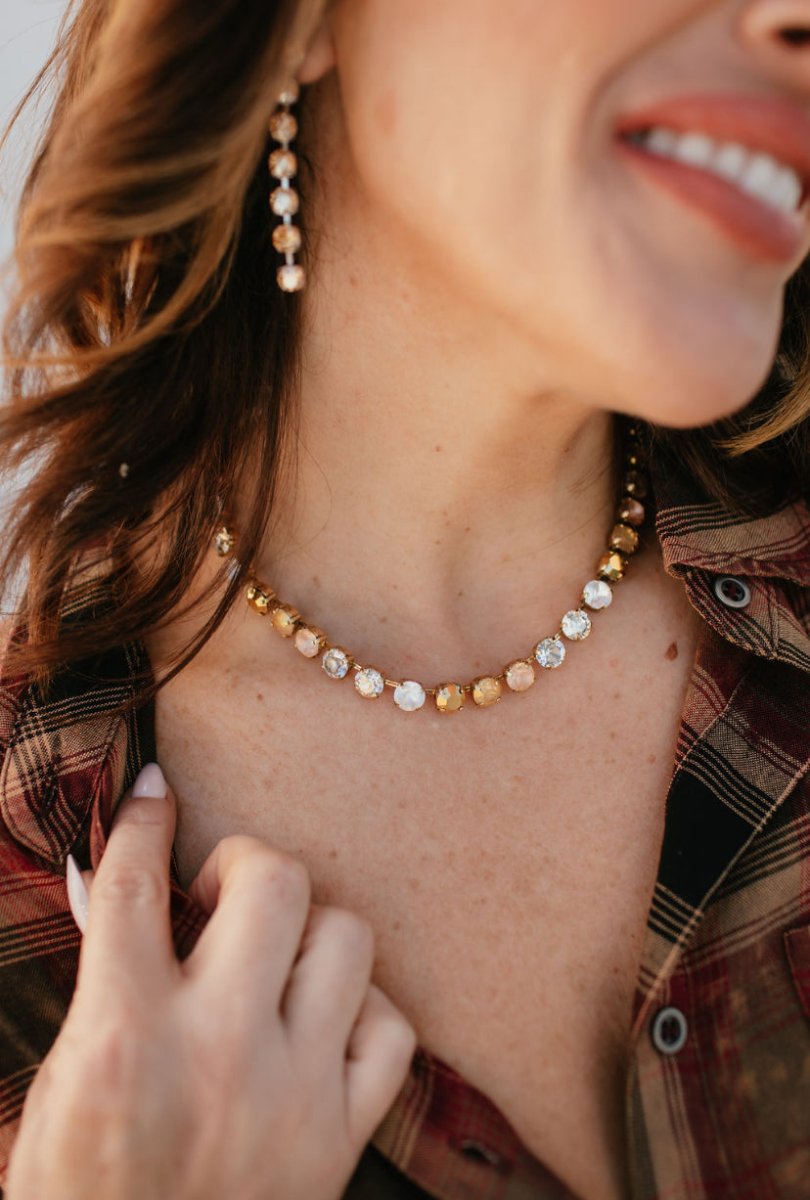 Tova Oakland Necklace in Antique Gold Candy Glam - Macoma Boutique310 Accessories/Jewelry