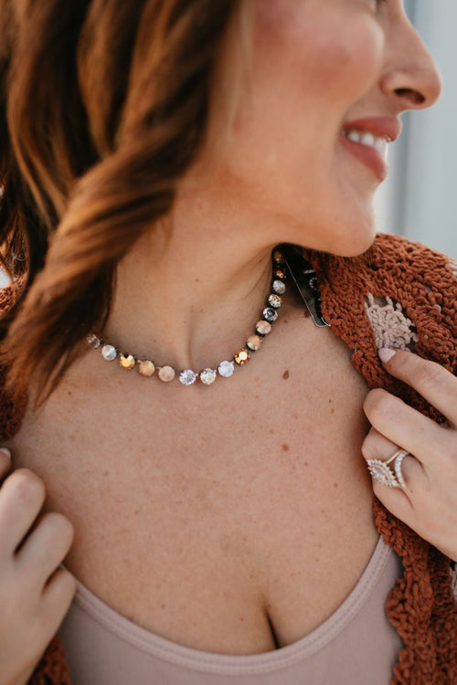 Tova Oakland Necklace in Antique Silver Candy Glam - Macoma Boutique310 Accessories/Jewelry