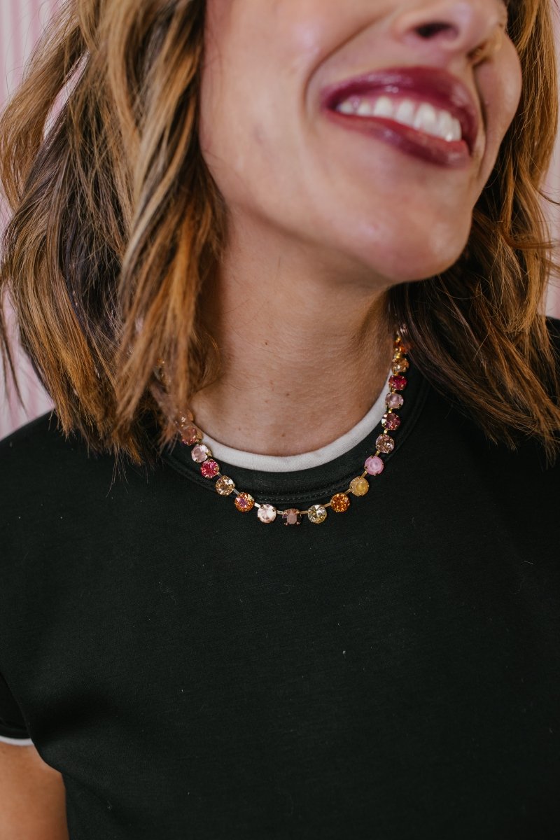 Tova Oakland Necklace In Candy Glam Blush - Macoma Boutique310 Accessories/Jewelry