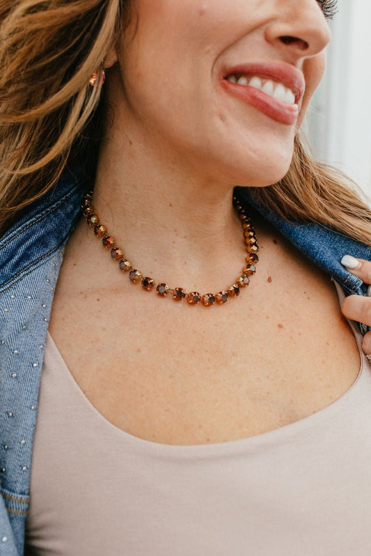 Tova Oakland Necklace in Gold Chocolate - Macoma Boutique310 Accessories/Jewelry