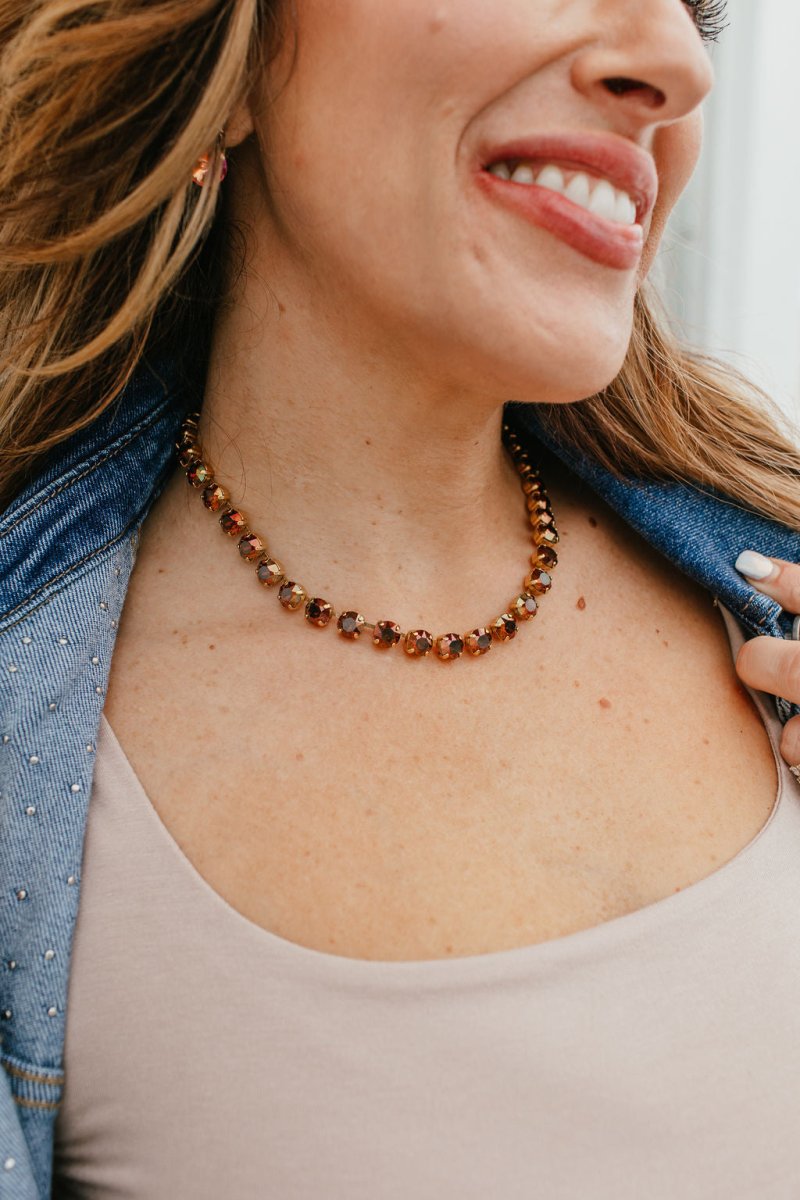 Tova Oakland Necklace in Gold Chocolate - Macoma Boutique310 Accessories/Jewelry