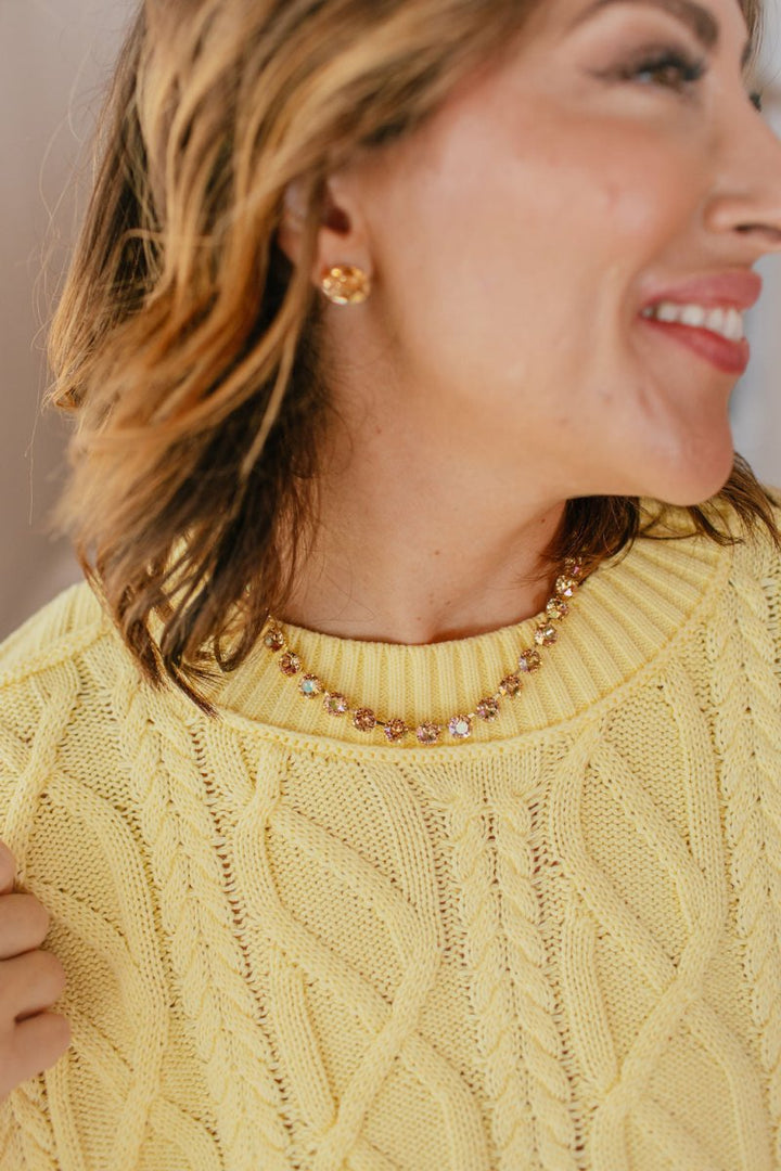 Tova Oakland Necklace in Light Rose Peach Unfoiled - Macoma Boutique310 Accessories/Jewelry