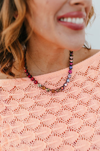 Tova Oakland Necklace In Smutt Flamingo Mix - Macoma Boutique310 Accessories/Jewelry