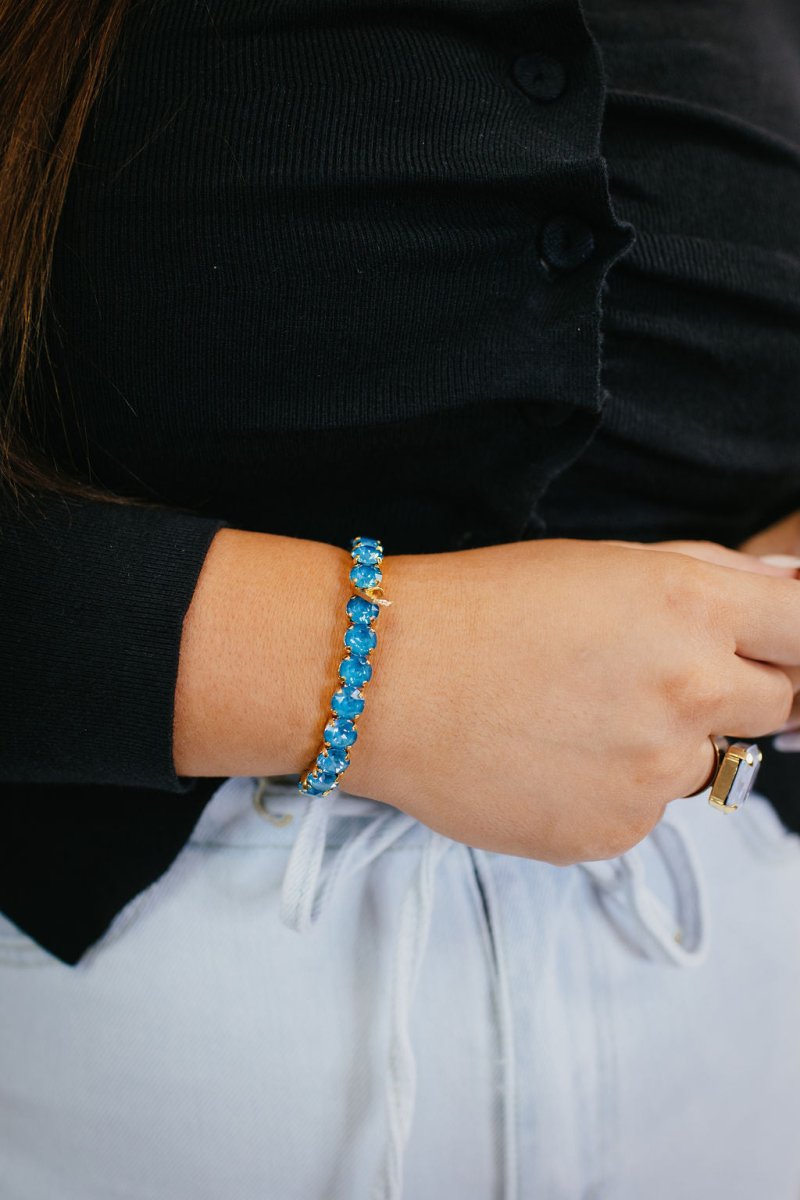 Tova Oakland Stretch Bracelet In Teal Ignite - 2 Sizes - Macoma Boutique310 Accessories/Jewelry