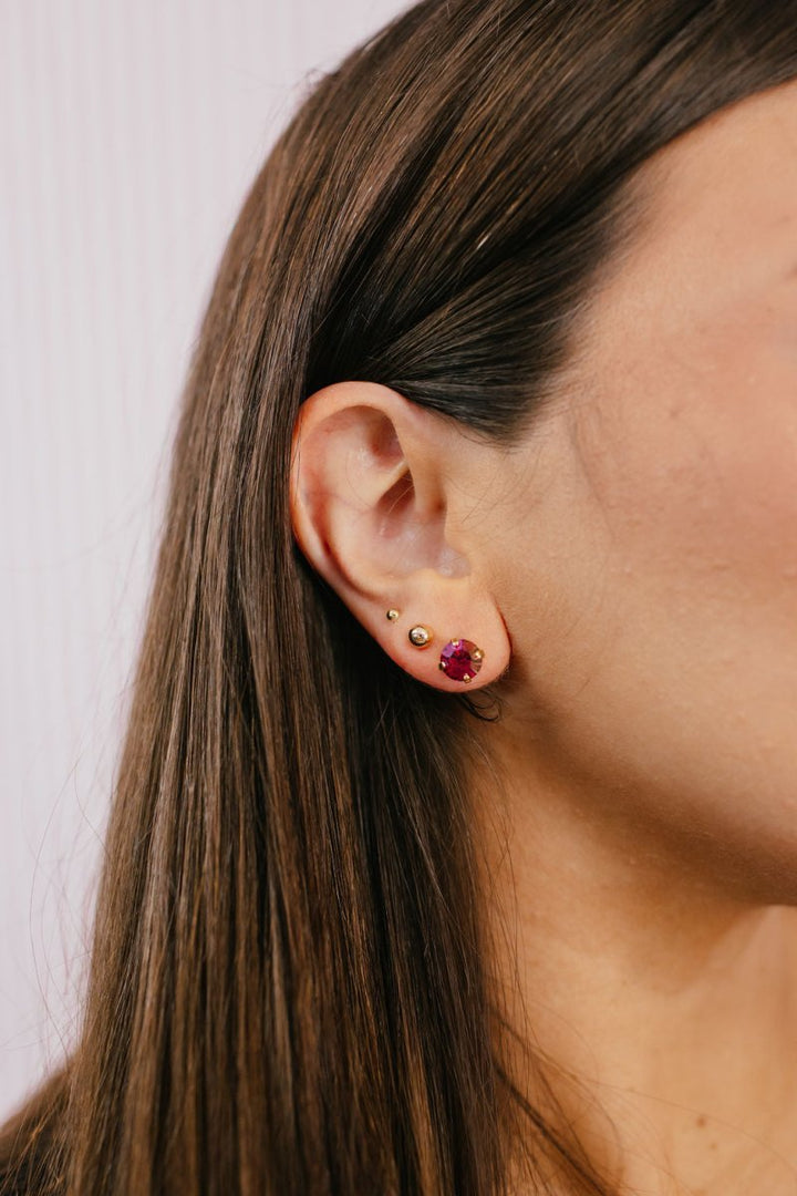 Tova Oakland Studs In Rose Glimmer - Macoma Boutique310 Accessories/Jewelry