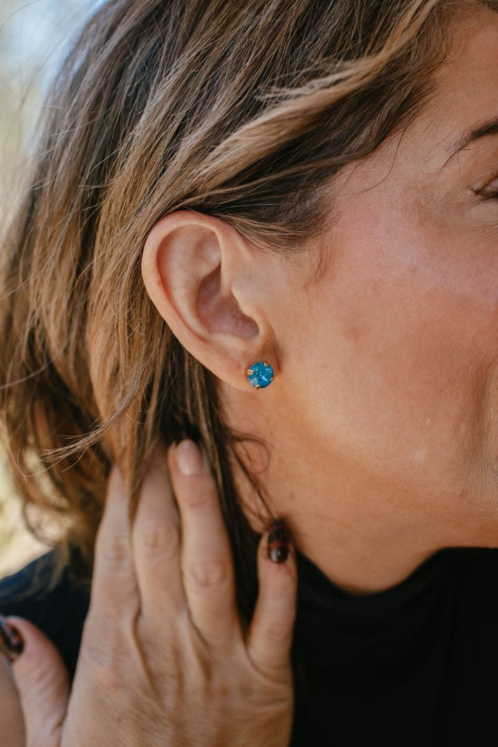 Tova Oakland Studs In Teal Ignite - Macoma Boutique310 Accessories/Jewelry