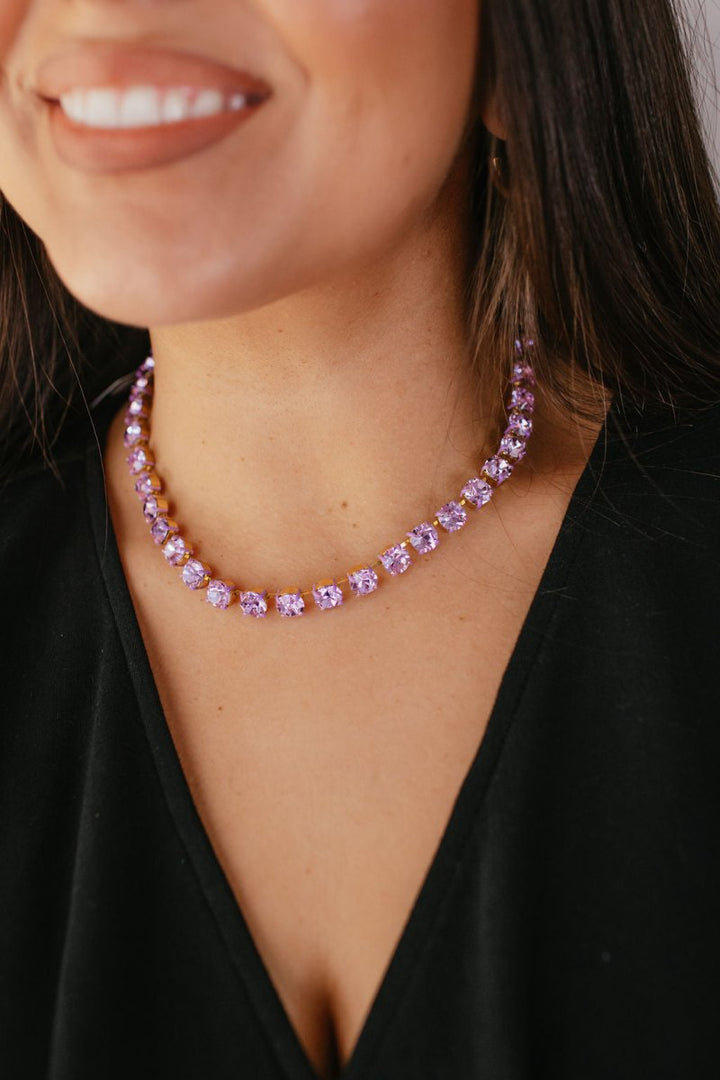 Tova Oakland Supreme Necklace In Violet - Macoma Boutique310 Accessories/Jewelry