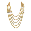 Tova Owen 5 Strands Necklace in Antique Gold - Macoma Boutique310 Accessories/Jewelry