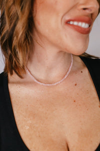 Tova Padme Necklace in Light Pink