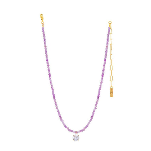 Tova Paige Necklace in Lilac - Macoma Boutique310 Accessories/Jewelry