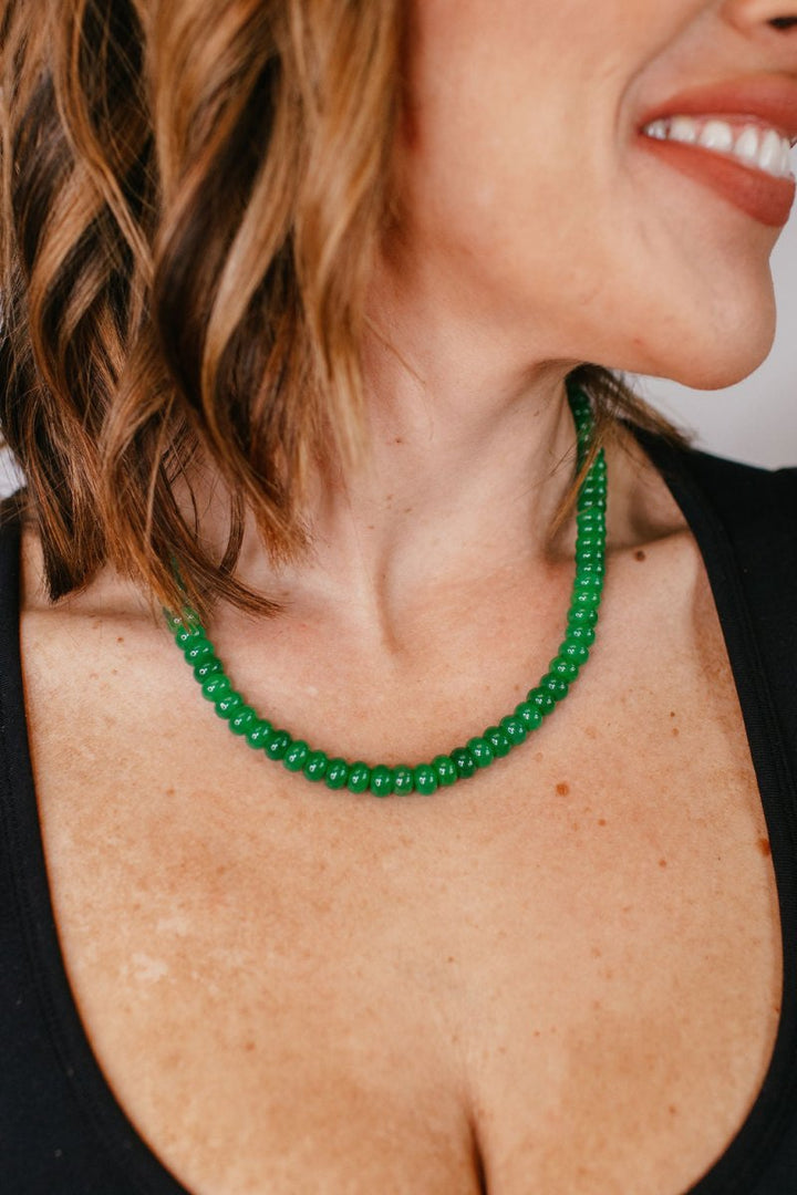 Tova Pollyanna Necklace in Hot Green - Macoma Boutique310 Accessories/Jewelry