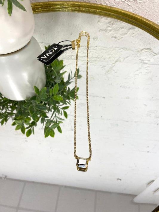 Tova Rhys Rectangle Necklace in Chrome - Macoma Boutique310 Accessories/Jewelry