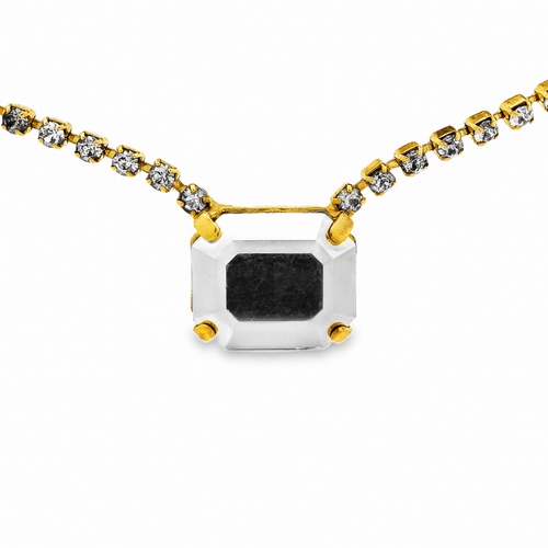 Tova Rhys Rectangle Necklace in Chrome - Macoma Boutique310 Accessories/Jewelry