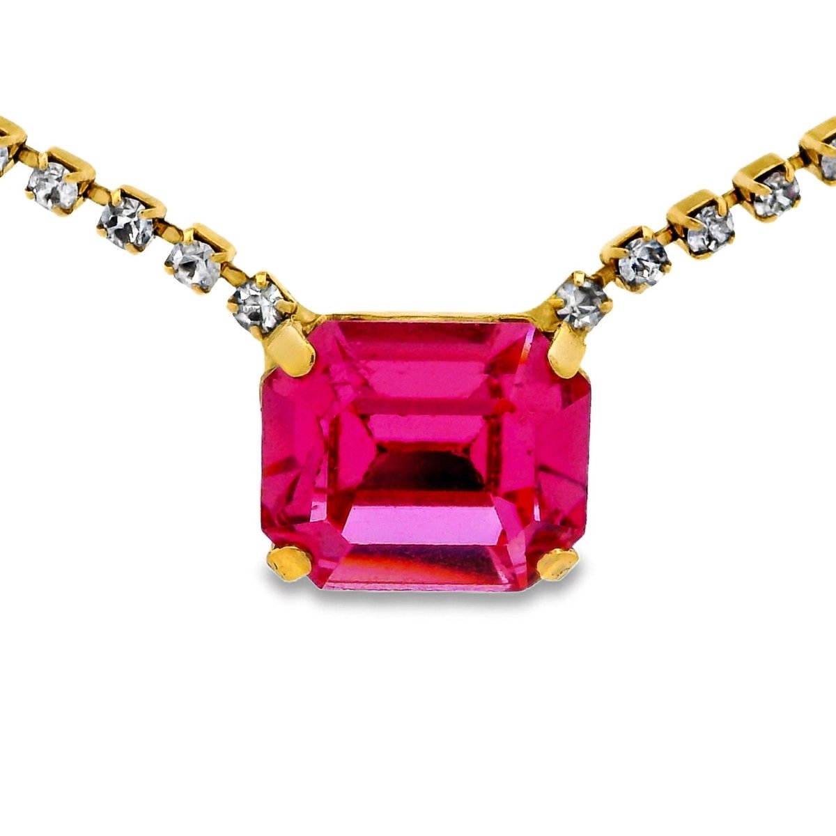 Tova Rhys Rectangle Necklace in Rose - Macoma Boutique310 Accessories/Jewelry