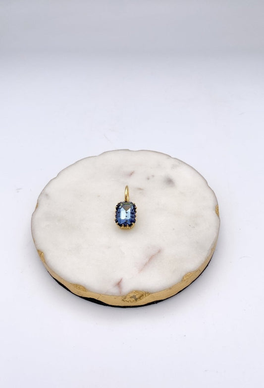 Tova San Antonio Pendants - Medium Rectangle Golden Sahara - Macoma Boutique310 Accessories/Jewelry