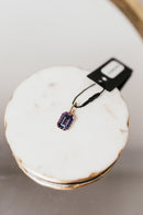 Tova San Antonio Pendants - Medium Rectangle Tanzanite Glimmer - Macoma Boutique310 Accessories/Jewelry