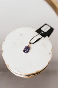 Tova San Antonio Pendants - Medium Rectangle Tanzanite Glimmer