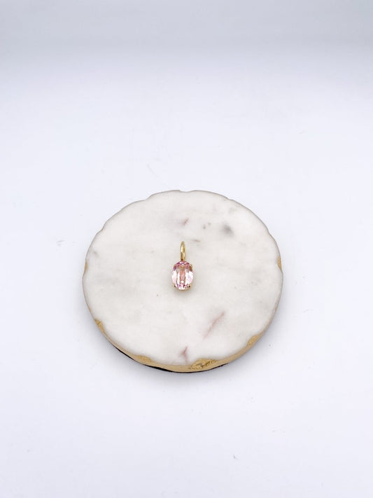 Tova San Antonio Pendants - Oval Light Rose Glimmer - Macoma Boutique310 Accessories/Jewelry