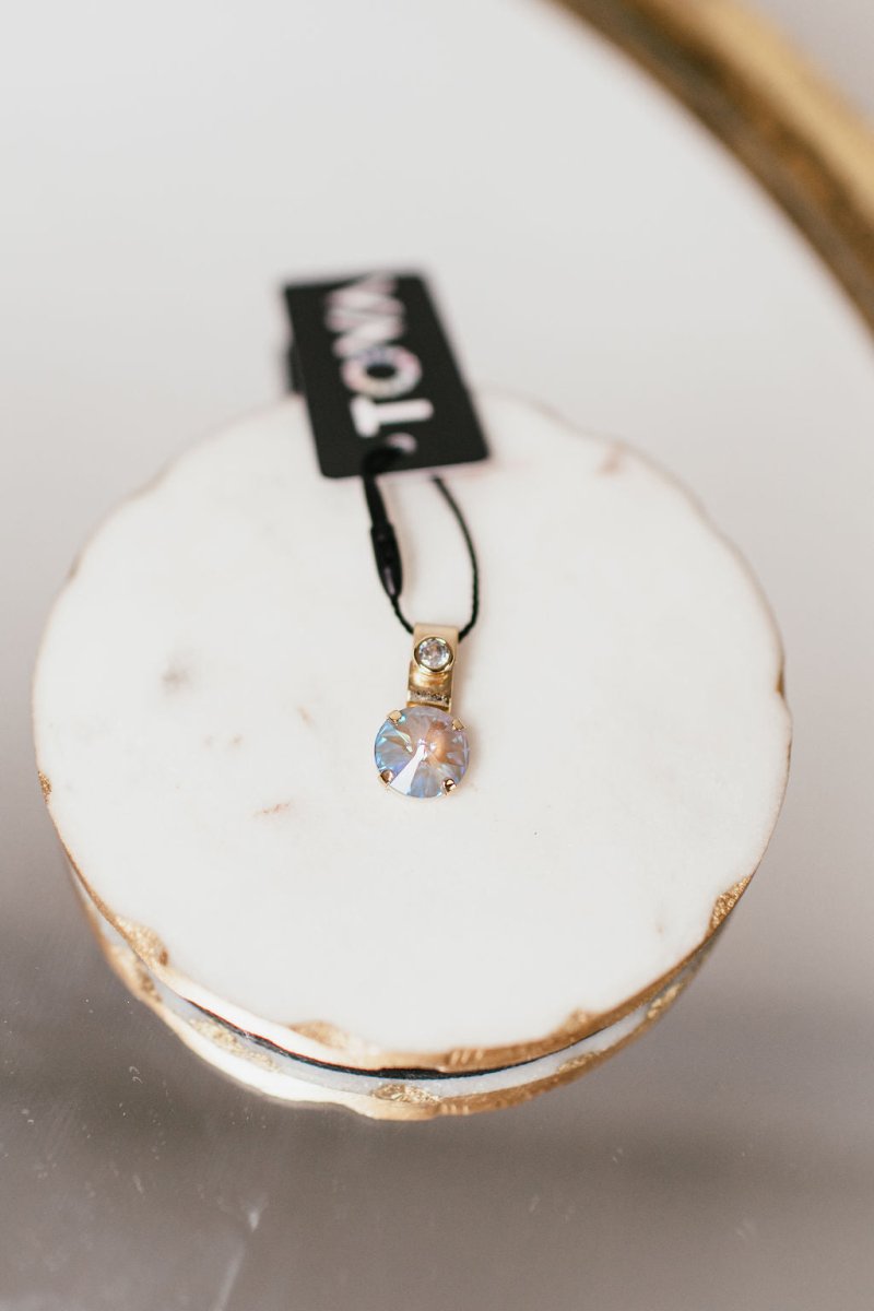 Tova San Antonio Pendants - Round Serene Gray Delite