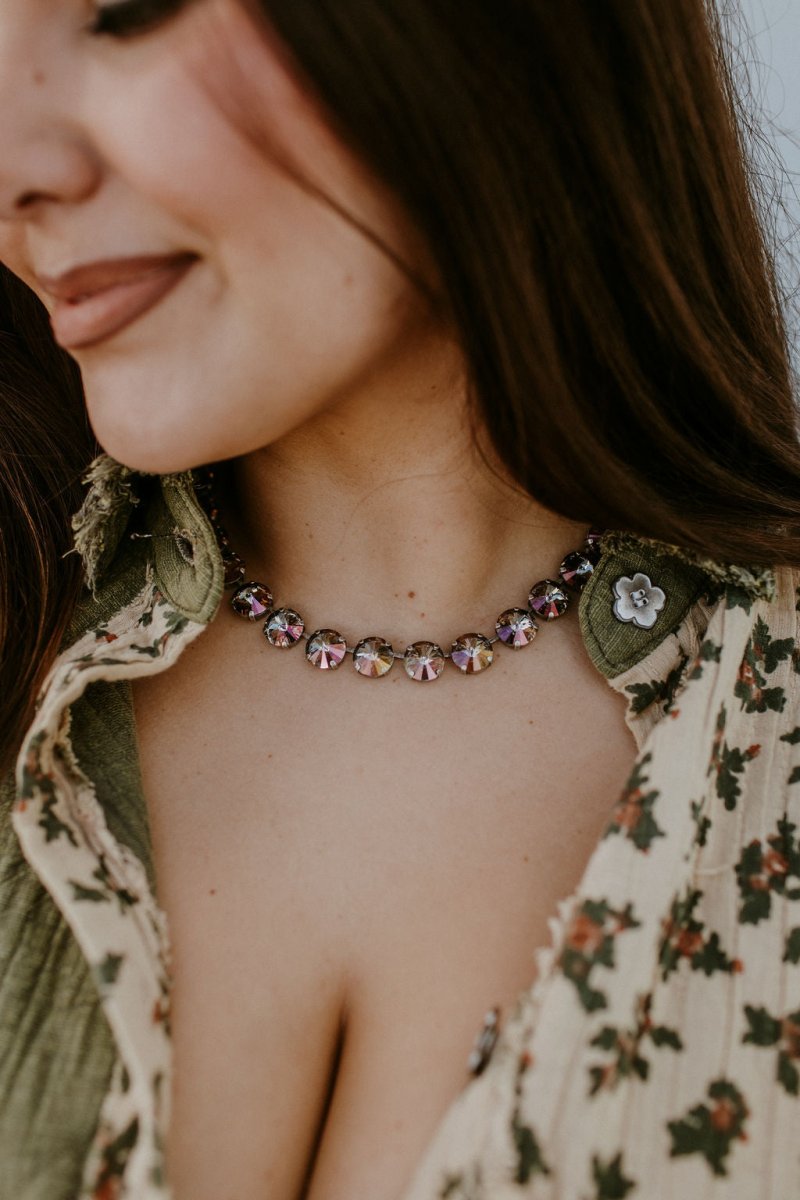 Tova Sofia Necklace in Antique Silver/Bronze Shade - Macoma Boutique310 Accessories/Jewelry