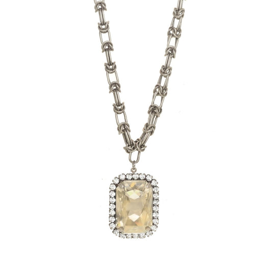 Tova Soleil Necklace in Antique Silver/Silver Shade - Macoma Boutique310 Accessories/Jewelry