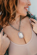 Tova Soleil Necklace in Antique Silver/Silver Shade - Macoma Boutique310 Accessories/Jewelry