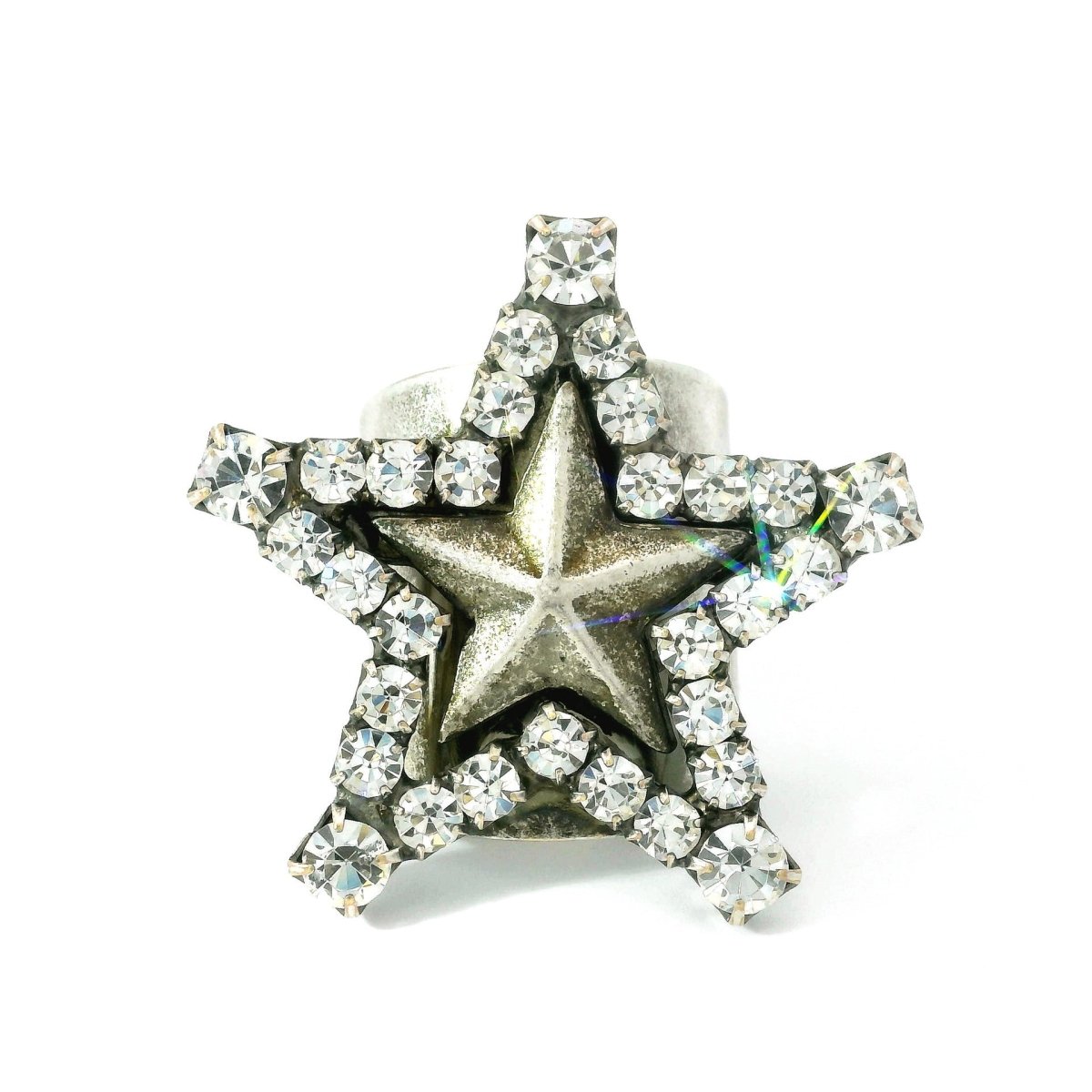 Tova Super Star Ring in Antique Silver - Macoma Boutique310 Accessories/Jewelry