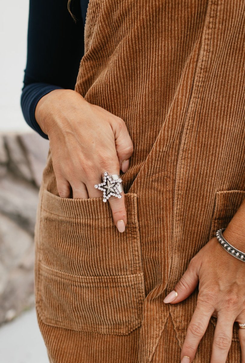 Tova Super Star Ring in Antique Silver