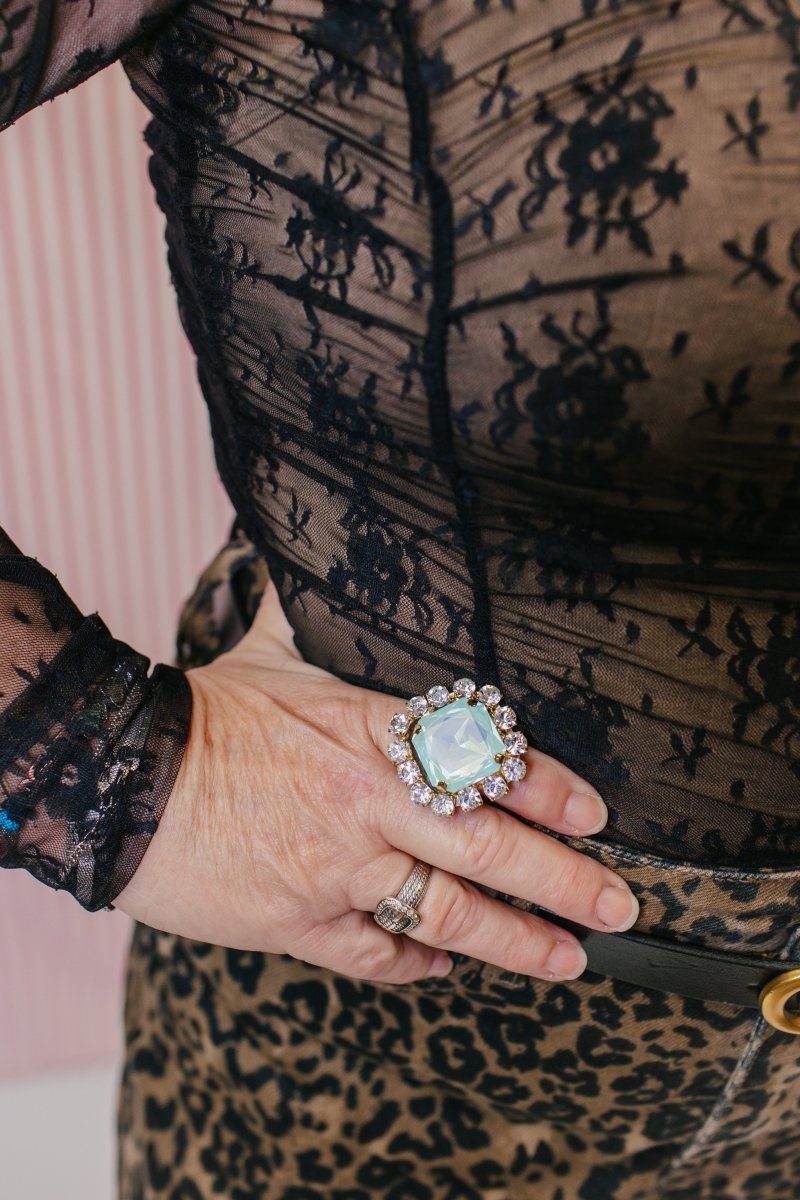 Tova Sylvia Ring In Ultra Mint - Macoma Boutique310 Accessories/Jewelry
