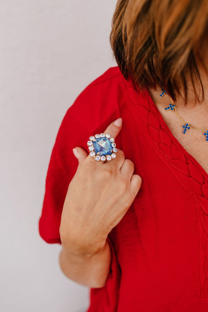 Tova Sylvia Ring In Ultra Veri Peri - Macoma Boutique310 Accessories/Jewelry